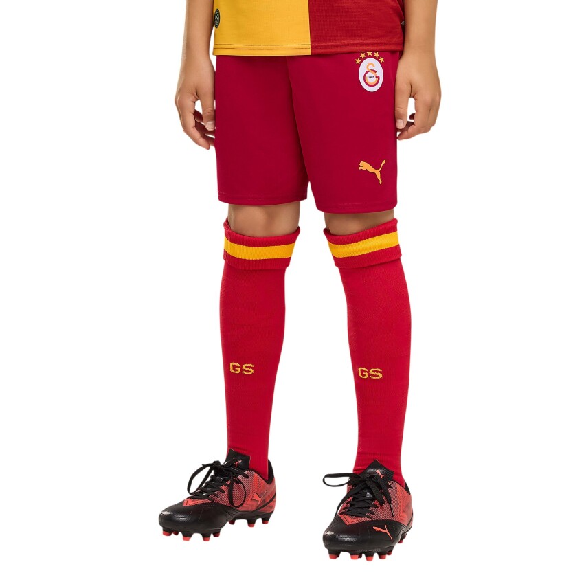 Puma Galatasaray 26/27 Futbol Sarı-Kırmızı Çocuk Şort - 1