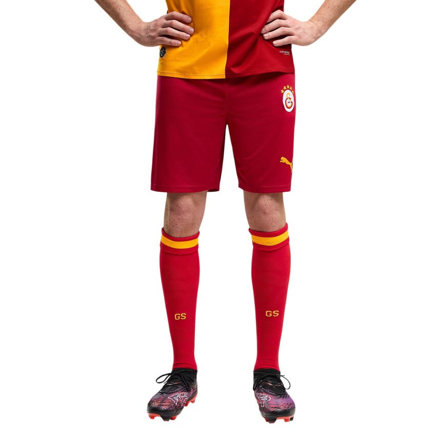 Puma Galatasaray 26/27 Futbol Sarı-Kırmızı Erkek Şort - 1