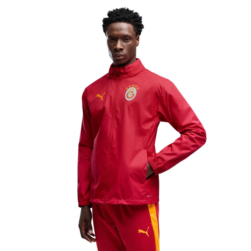 Puma Galatasaray All-Weather Sarı-Kırmızı Erkek Yağmurluk - Puma