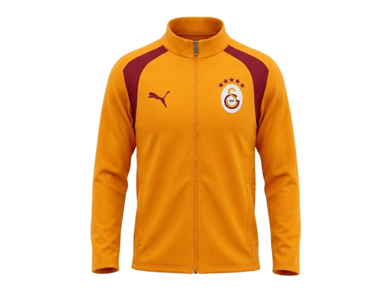 Puma Galatasaray Antrenman Sarı-Kırmızı Çocuk Eşofman Üstü - Puma
