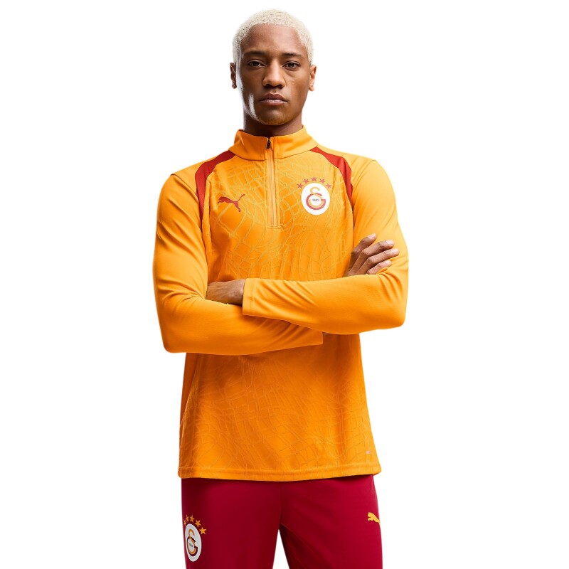 Puma Galatasaray Antrenman Sarı-Kırmızı Erkek Eşofman Üstü - Puma
