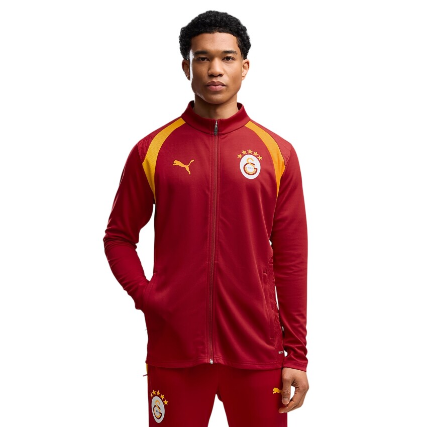 Puma Galatasaray Antrenman Sarı-Kırmızı Erkek Eşofman Üstü - 1