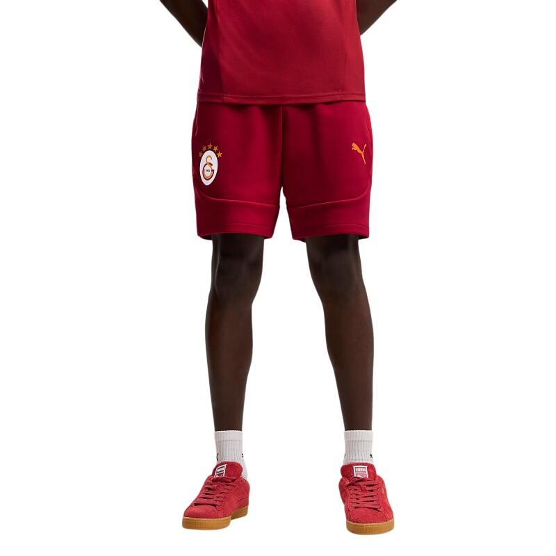 Puma Galatasaray Evostripe Sarı-Kırmızı Erkek Şort - Puma