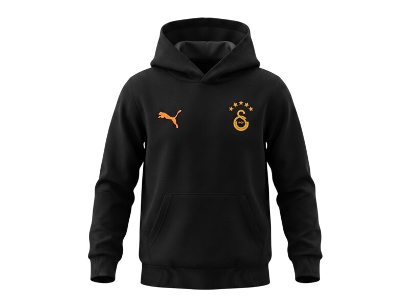 Puma Galatasaray FtblESSENTIALS Siyah Çocuk Sweatshirt - Puma