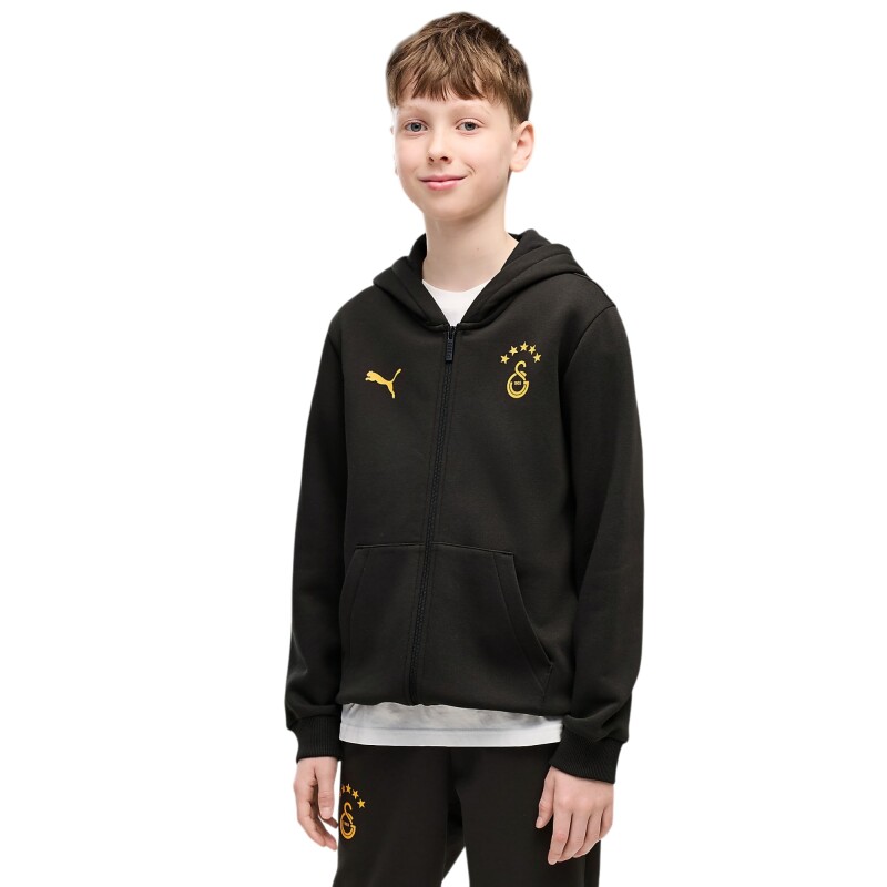 Puma Galatasaray FtblESSENTIALS Siyah Çocuk Sweatshirt - Puma