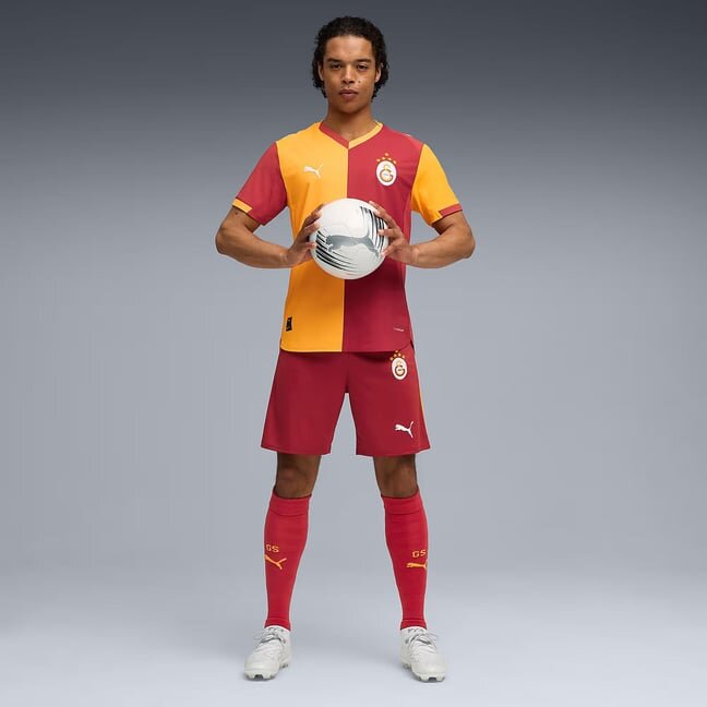 Puma Galatasaray Sarı-Kırmızı Erkek Şort - 2