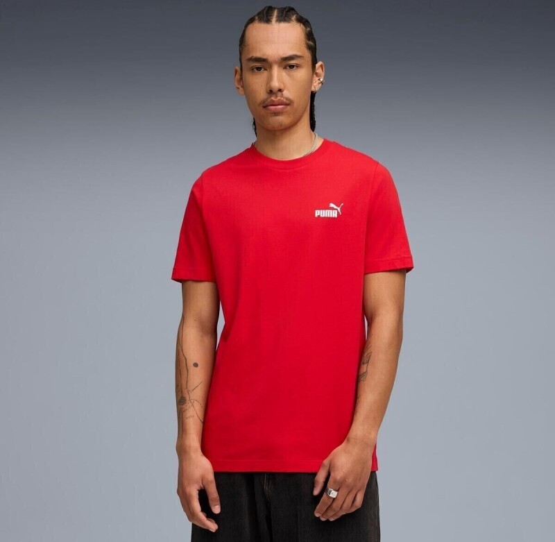 Puma Graphic Kırmızı Erkek Tshirt - 1
