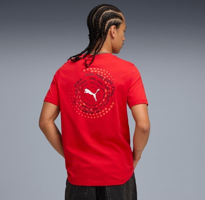 Puma Graphic Kırmızı Erkek Tshirt - 2