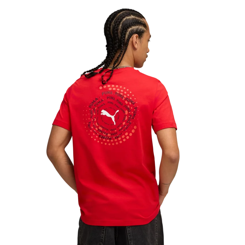 Puma Graphic Kırmızı Erkek Tshirt - 2