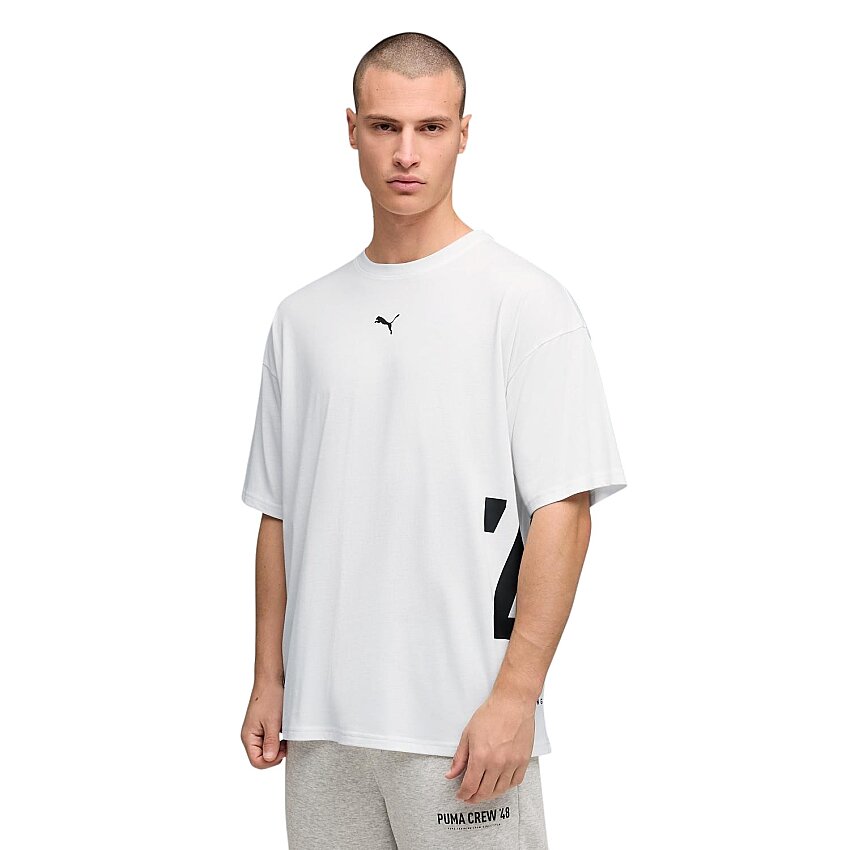 Puma Graphic Oversized Beyaz Erkek Tshirt - 1