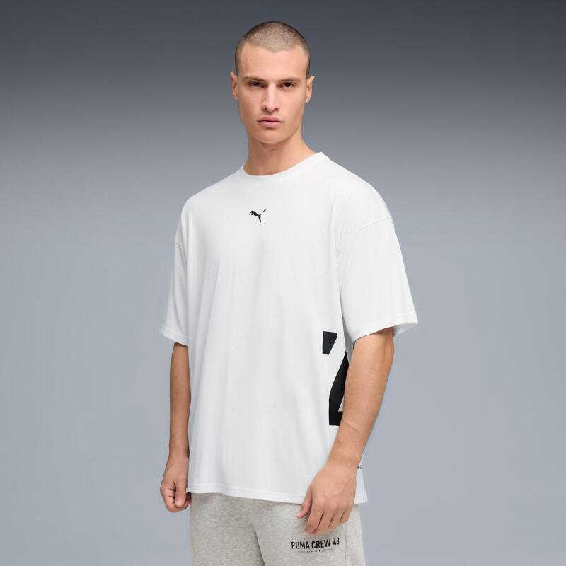 Puma Graphic Oversized Beyaz Erkek Tshirt - 3