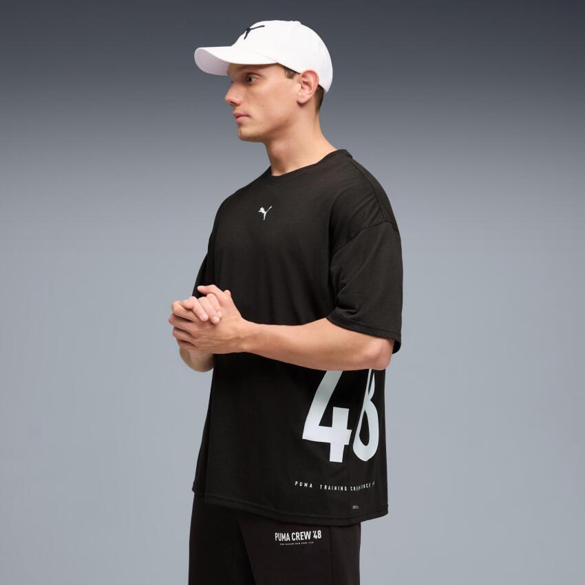 Puma Graphic Oversized Siyah Erkek Tshirt - 3