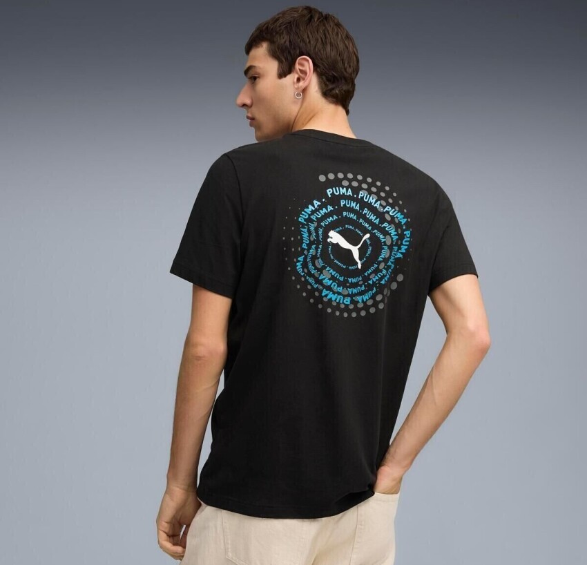 Puma Graphic Siyah Erkek Tshirt - 2