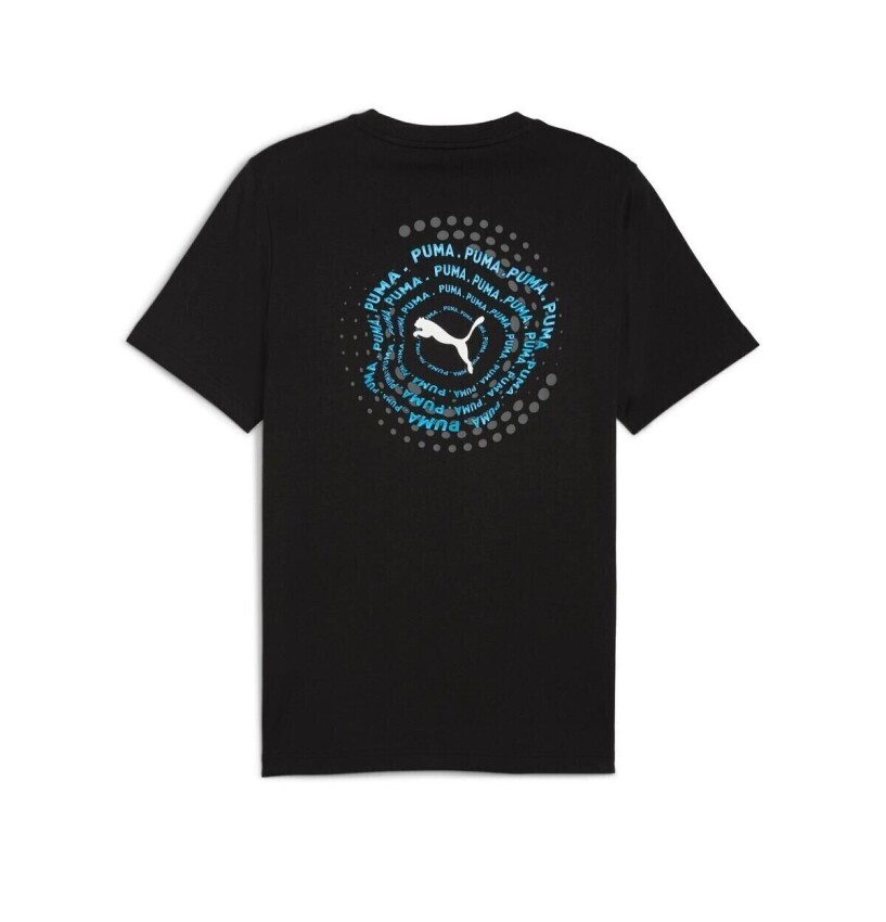 Puma Graphic Siyah Erkek Tshirt - 5