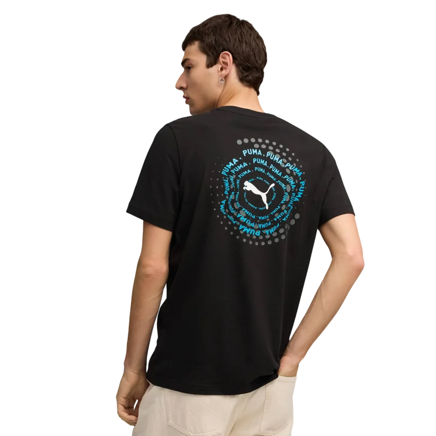 Puma Graphic Siyah Erkek Tshirt - 2