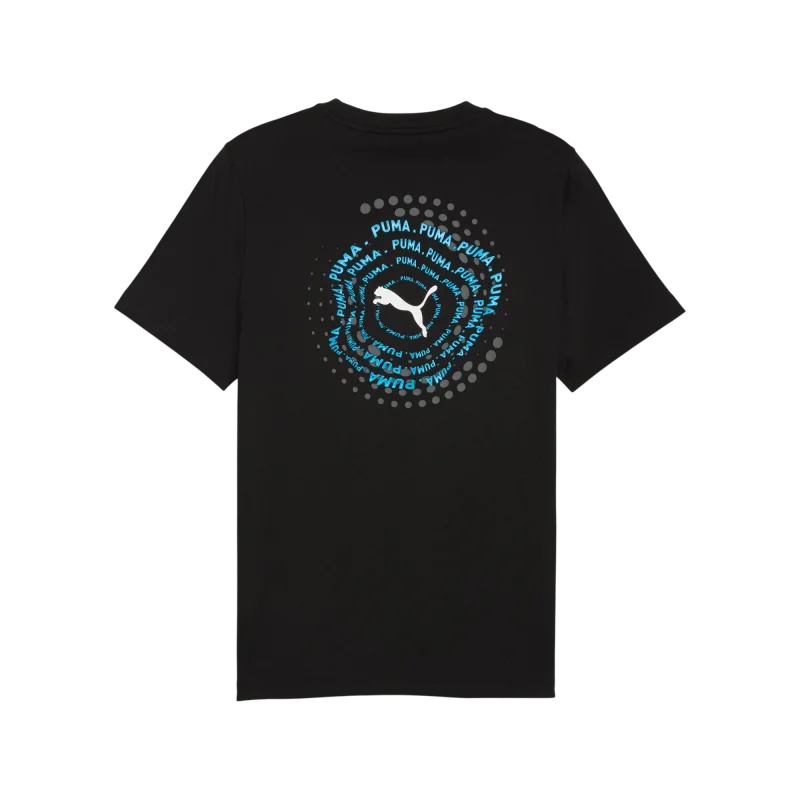 Puma Graphic Siyah Erkek Tshirt - 4