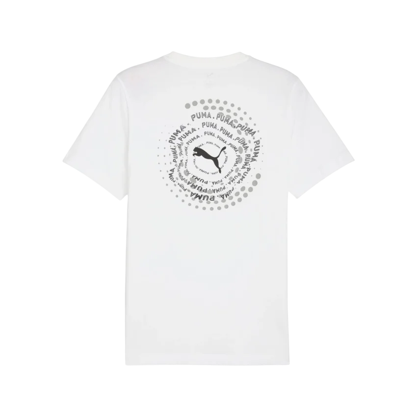 Puma Graphic Tee Beyaz Erkek Tshirt - 5