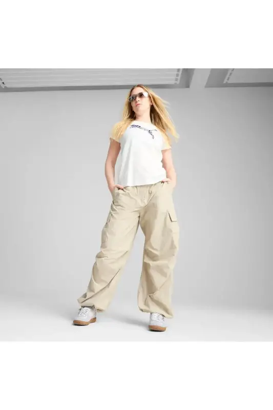 Puma Graphics Floral Cat Logo Tee Kadın Tshirt - 3