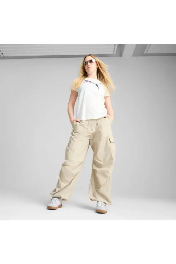 Puma Graphics Floral Cat Logo Tee Kadın Tshirt - 3