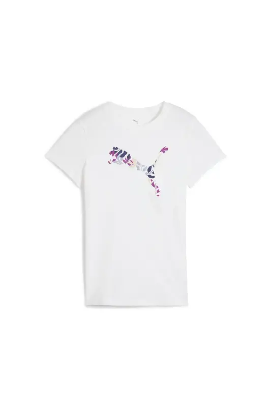 Puma Graphics Floral Cat Logo Tee Kadın Tshirt - 4