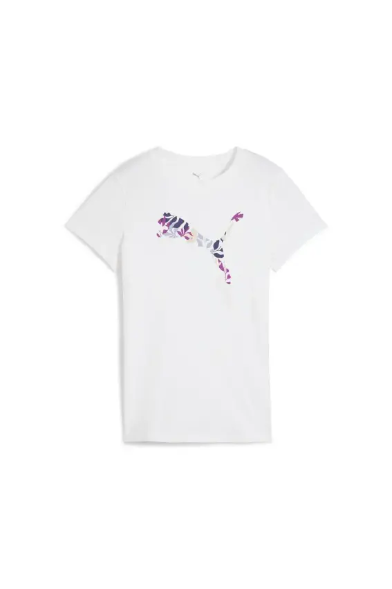 Puma Graphics Floral Cat Logo Tee Kadın Tshirt - 4