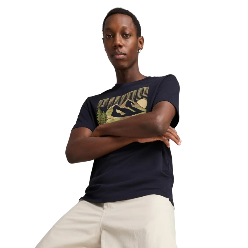 Puma Graphics Mountain Erkek Tshirt - 1