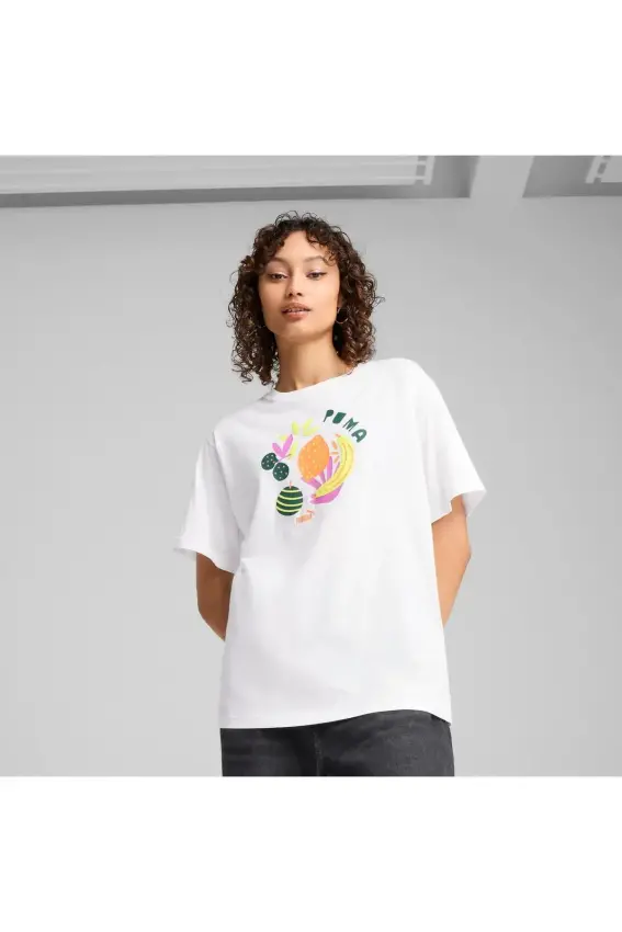 Puma Graphics Relaxed Fruity Tee Kadın Tshirt - 3