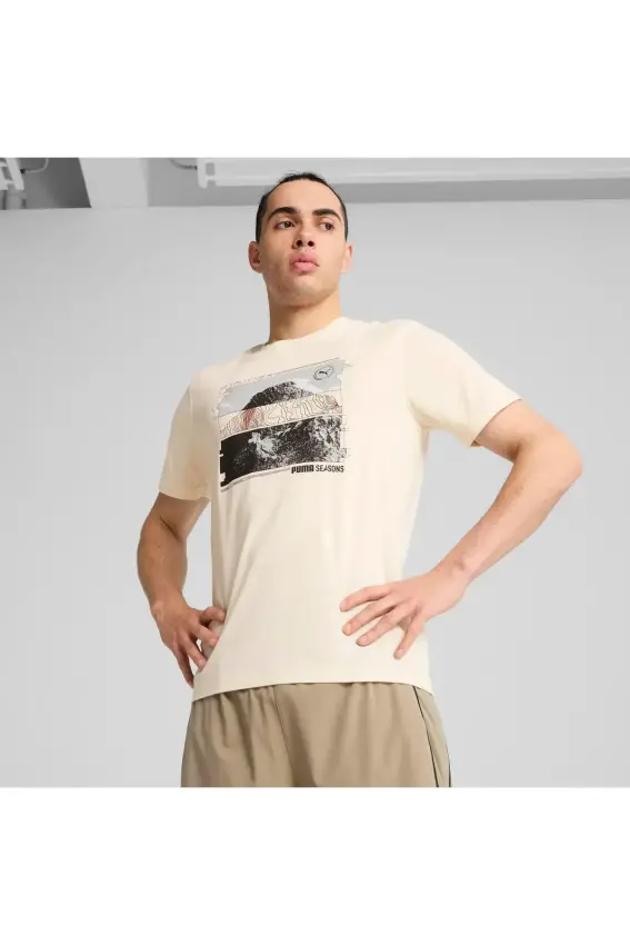 Puma Graphics Seasons Unisex Erkek Tshirt - 1