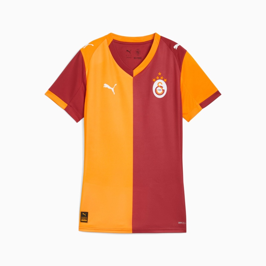 Puma GSK Home Jersey Rep. W w/o S Sarı-Kırmızı Kadın Forma - 1