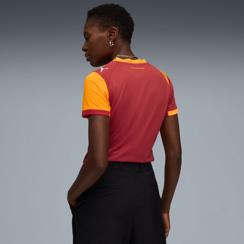 Puma GSK Home Jersey Rep. W w/o S Sarı-Kırmızı Kadın Forma - 5