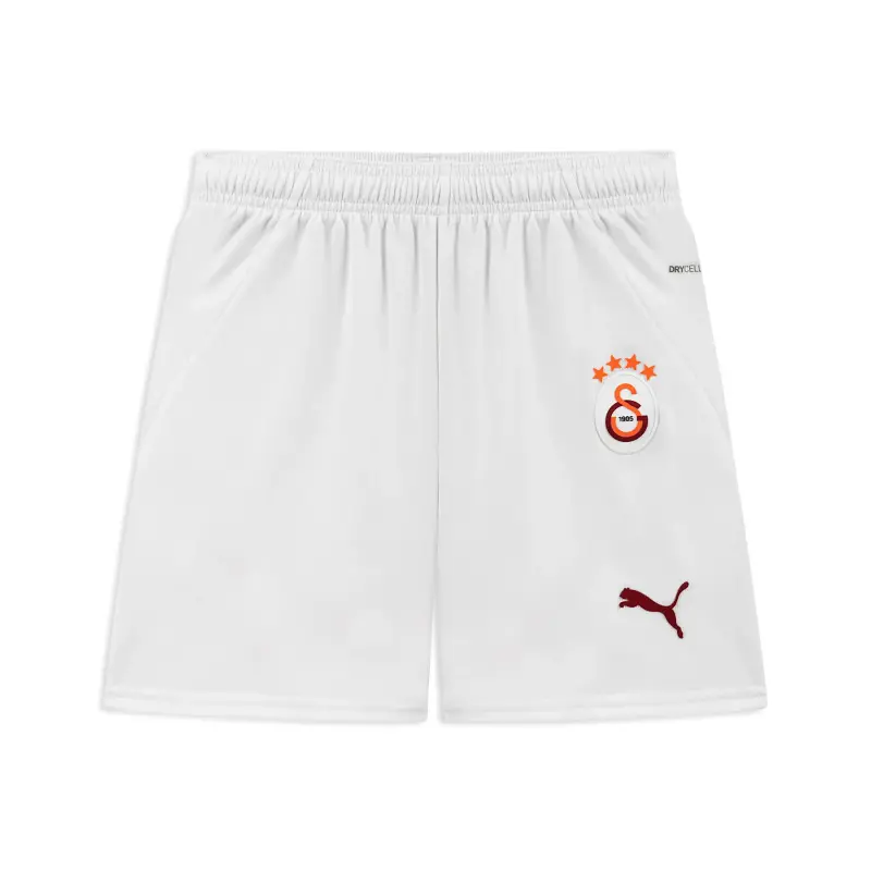 Puma Galatasaray S.K. 24/25 Genç İç Saha Beyaz Çocuk Şort - 1