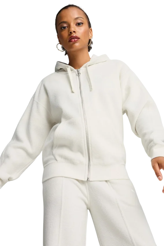 Puma Her Full-Zip Hoodie Gri Kadın Sweatshirt - 1