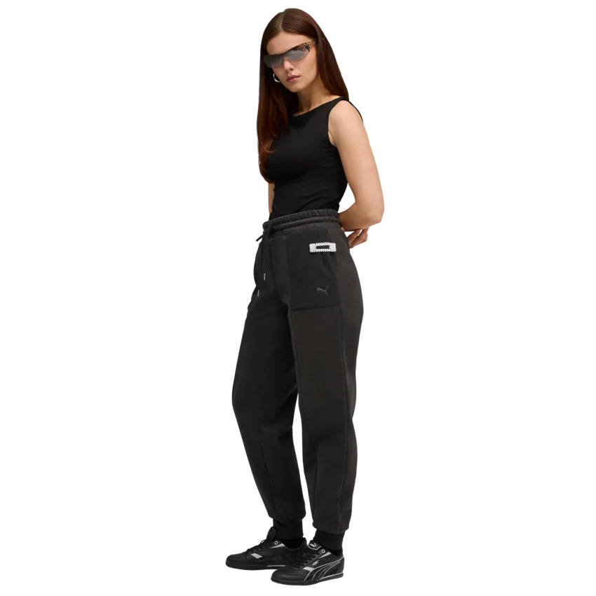 Puma Her High-Waist Siyah Kadın Eşofman Altı - 3