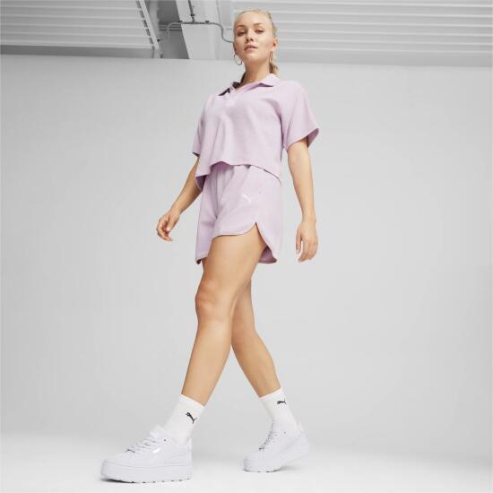 Puma HER Polo Mor Kadın Polo Tshirt - 3
