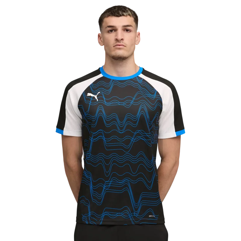 Puma IndividualLiga Graphic Siyah-Beyaz Erkek Forma 