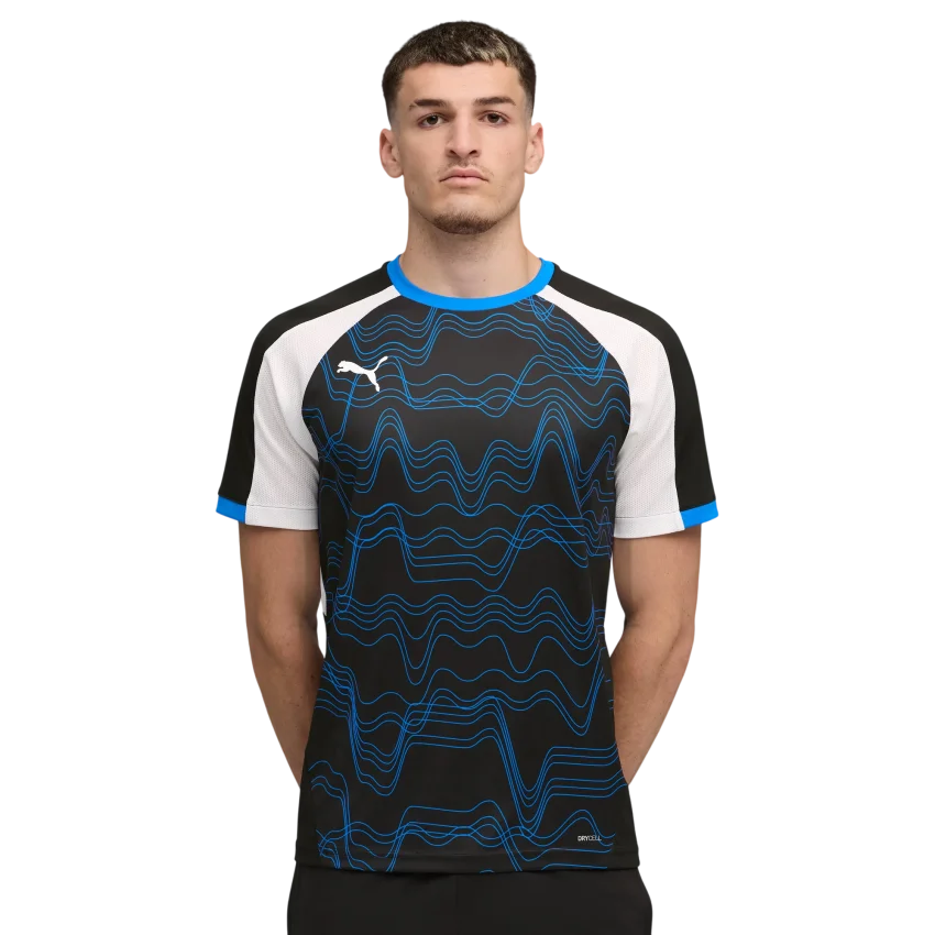 Puma IndividualLiga Graphic Siyah-Beyaz Erkek Forma - 1