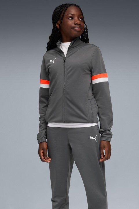 Puma IndividualRise Tracksuit Jr Gri Çocuk Eşofman Takımı - 3