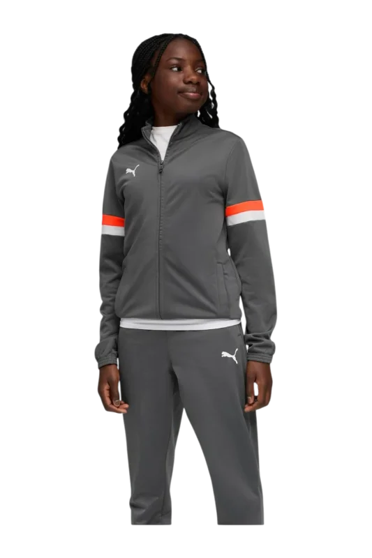 Puma IndividualRise Tracksuit Jr Gri Çocuk Eşofman Takımı - 5