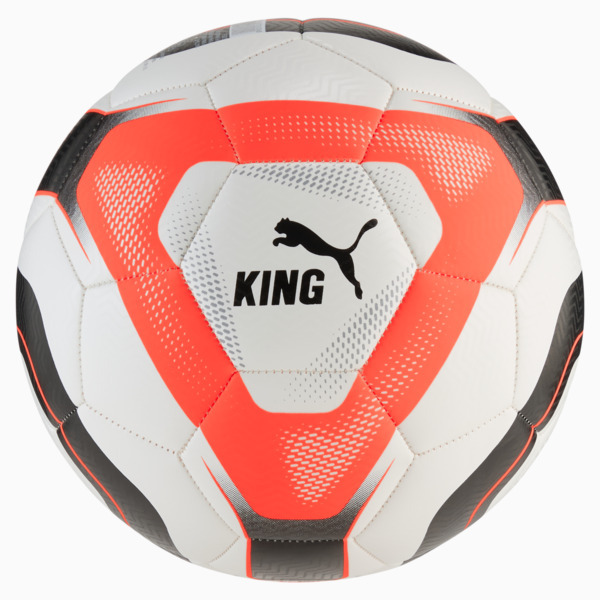 Puma King Ball Beyaz-Kırmızı Unisex Futbol Topu - 1