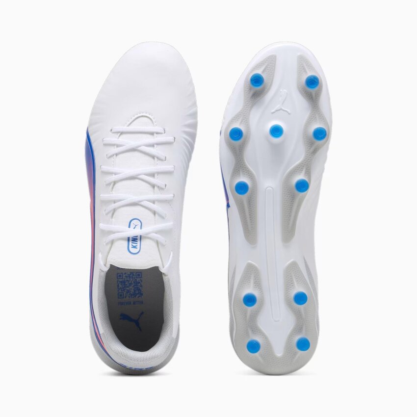 Puma KING MATCH FG/AG BEYAZ Erkek Krampon - 4