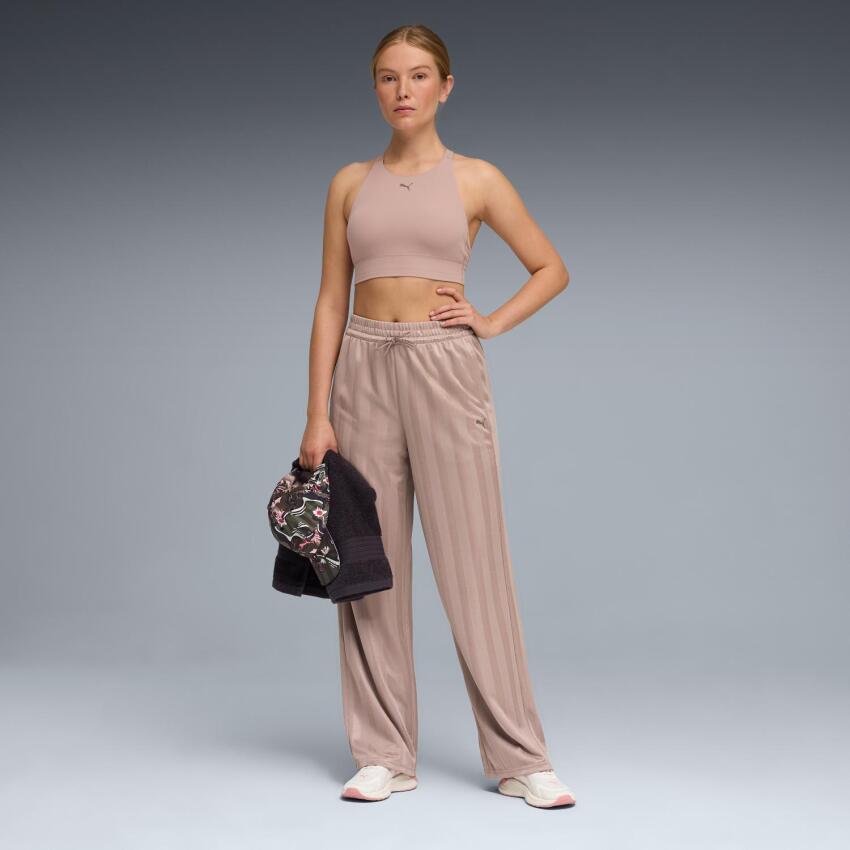 Puma League Wide Leg Pant Pembe Kadın Eşofman Altı - 5