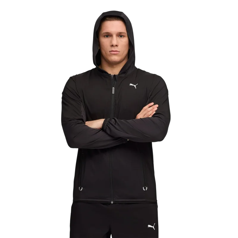 Puma M Flex Fabric Mix Jacket Siyah Erkek Eşofman Üstü - 1