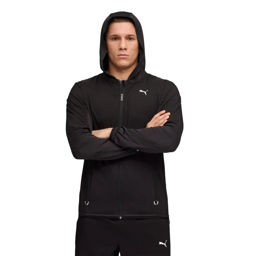 Puma M Flex Fabric Mix Jacket Siyah Erkek Eşofman Üstü - 1