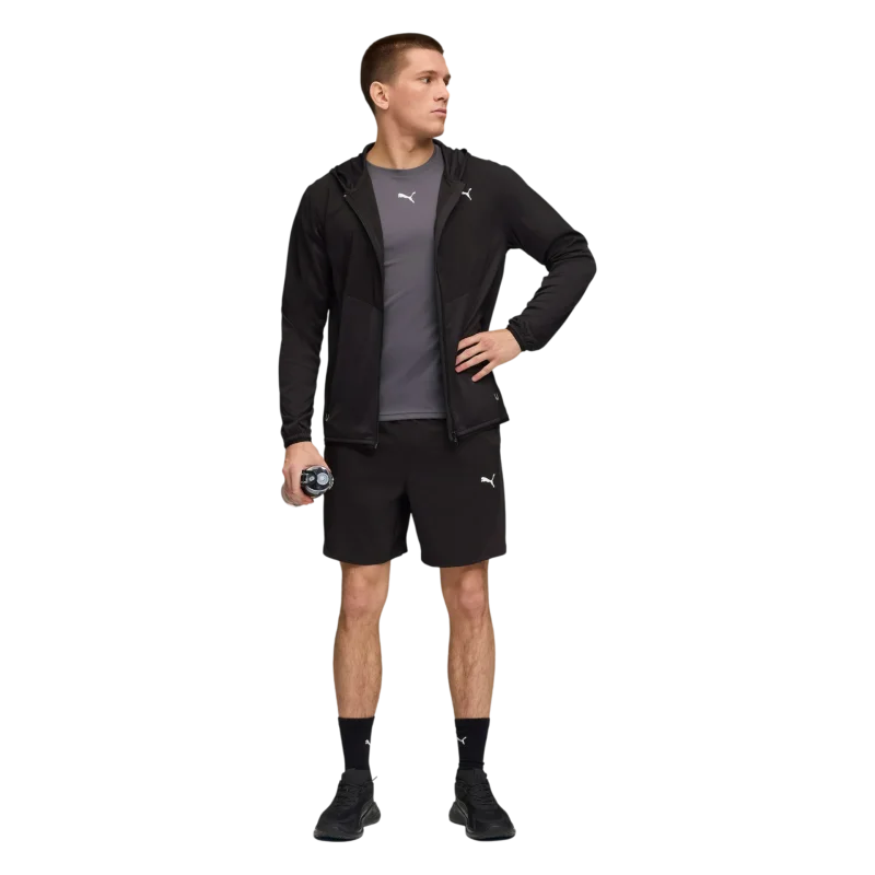 Puma M Flex Fabric Mix Jacket Siyah Erkek Eşofman Üstü - Puma (1)