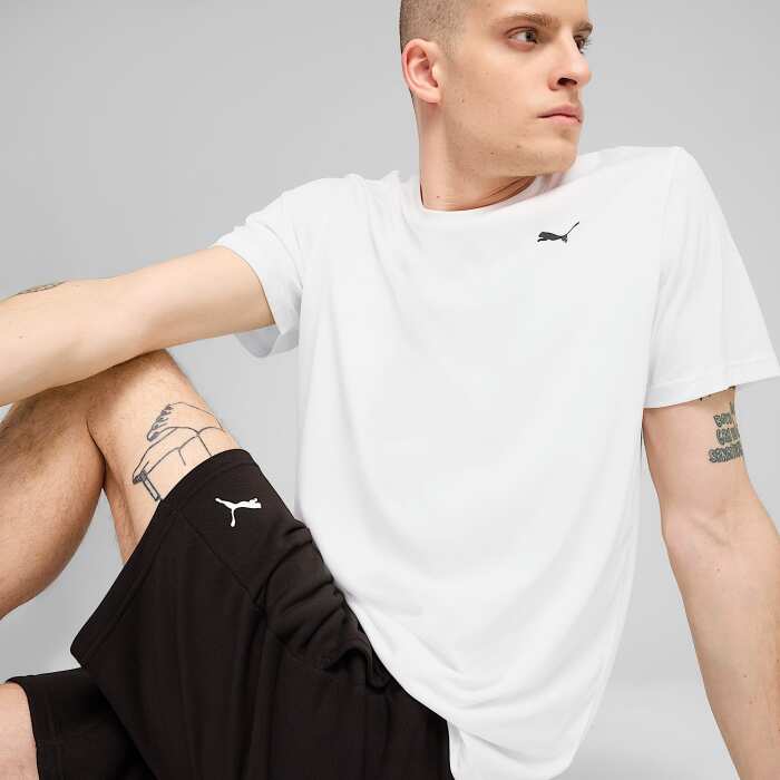 Puma M Tad Ess Solid Cat Tee Lc Erkek Tshirt - 3