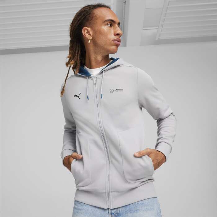 Puma MAPF1 Hooded Sweat Jacket Gri Erkek Sweatshirt - 1