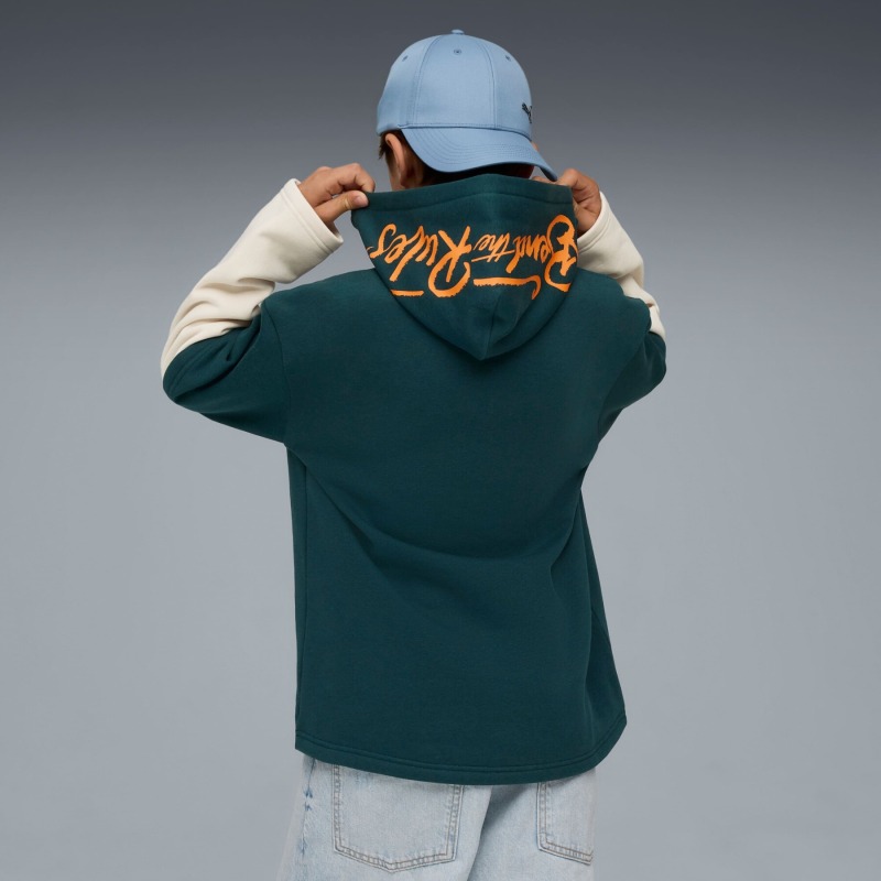 Puma MID90s Layered Yeşil Çocuk Sweatshirt - 3