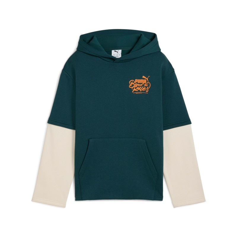 Puma MID90s Layered Yeşil Çocuk Sweatshirt - 4