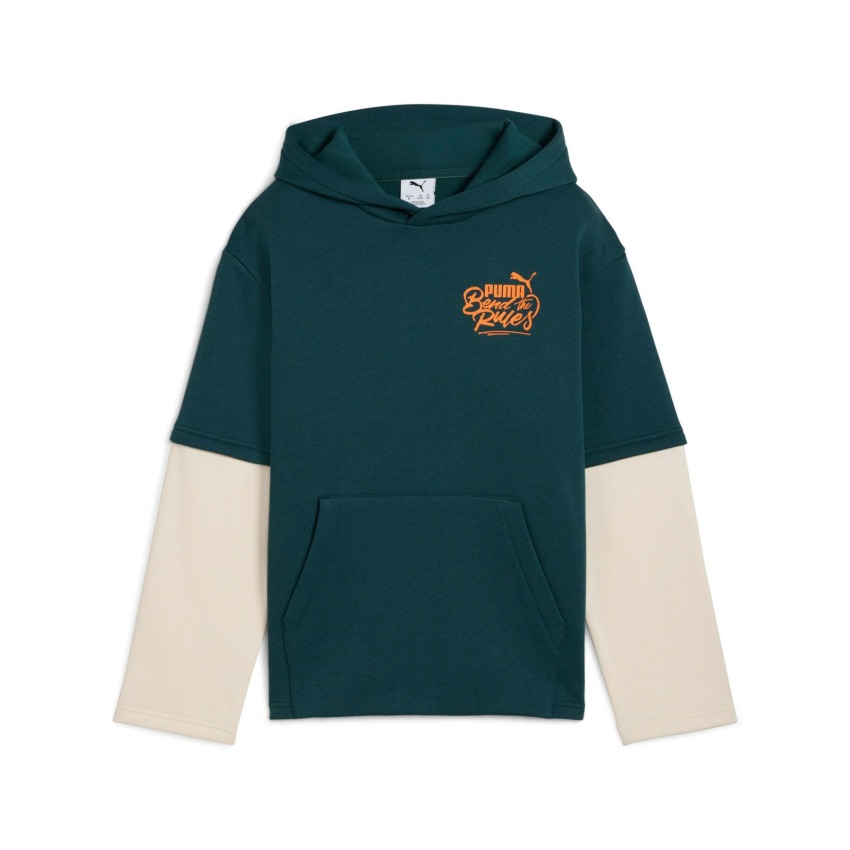 Puma MID90s Layered Yeşil Çocuk Sweatshirt - 4