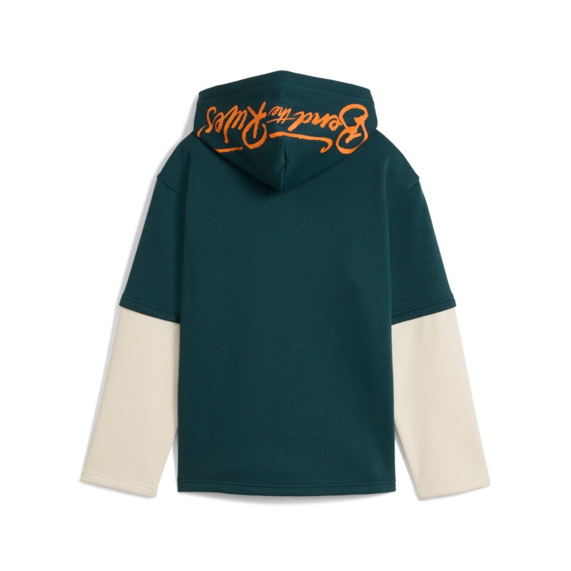 Puma MID90s Layered Yeşil Çocuk Sweatshirt - 5